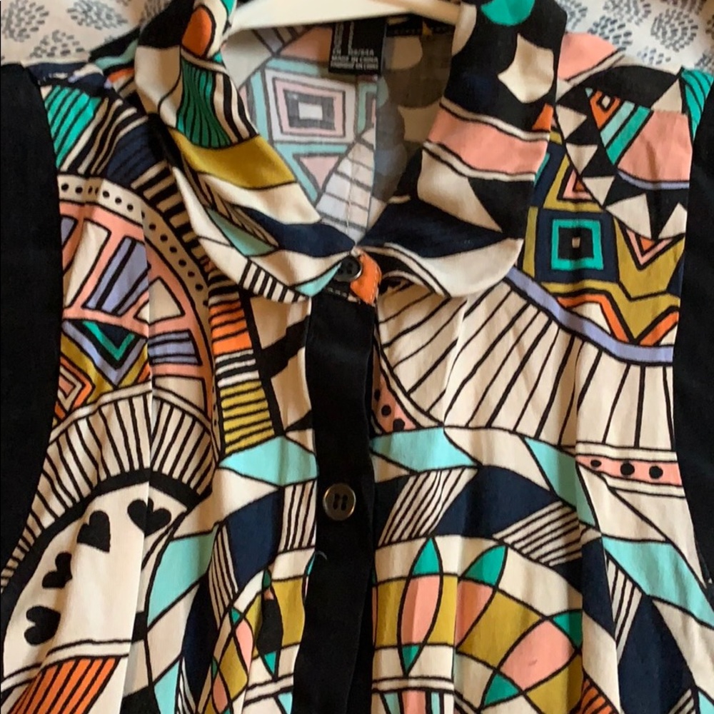 Forever 21 print blouse
